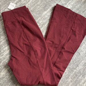 Anthropologie Red Chinos Straight-Leg Pants